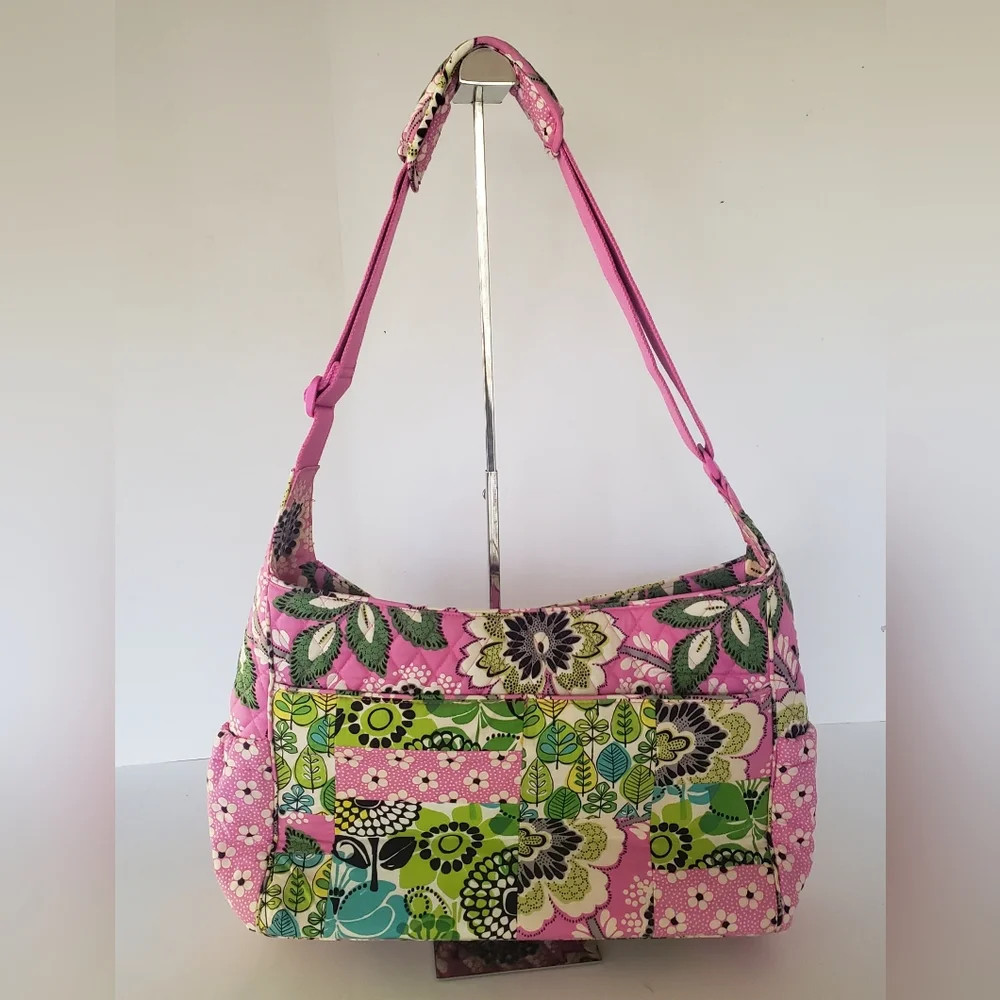 Vera Bradley Priscilla Pink Diaper Bag With Changing Pad
